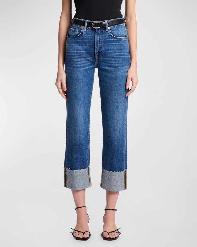 Logan Cuffed Stovepipe Jeans
